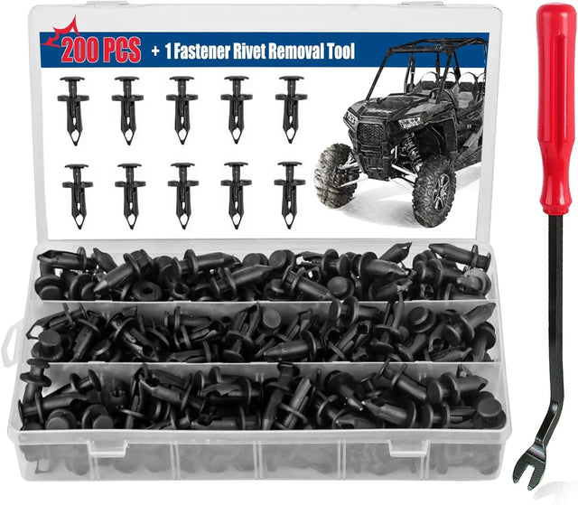 Xislet 200 Pcs Polaris Push Pins for UTV Fender Clips XZFR001 200 Each