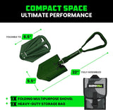 Folding Survival Shovel w/ Pick