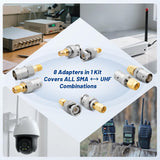 ALL SMA to BNC Adapter's 50 Ohm Gold Plated Brass Anina