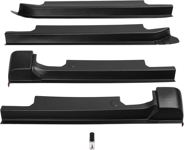 Rocker Panel 4pcs Set Textured Black for Super Duty Crew Cab