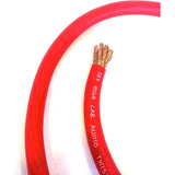 Sky High Car Audio OFC 1/0 Gauge Red/Black - By The Foot Sky High Car Audio
