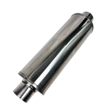 Stainless 8" Round Fiberglass Packed Muffler