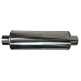 Stainless 8" Round Fiberglass Packed Muffler
