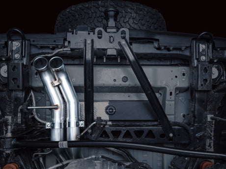 AWE Tuning 22-24 Ford Bronco Raptor 4WD Dual BashGuards Cat-Back SwitchPath Exhaust (sans embouts)