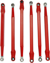 Heavy-Duty Steel Boxed Rear Radius Arm Set 6-Piece Red