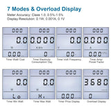 Plug-in Watt Meter Power Usage Monitor with Cost Calculator TekShack