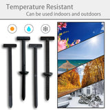 QMotz Nylon Universal Cable Tie Buckle Automotive Clips 100PCS Car Cable Tie-100PCS