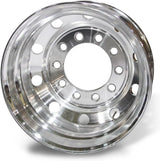 24.5x8.25 Stud Pilot Truck Wheels Forged Aluminum Rims Both-side Polished