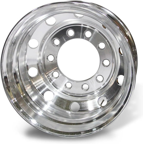 24.5x8.25 Stud Pilot Truck Wheels Forged Aluminum Rims Both-side Polished