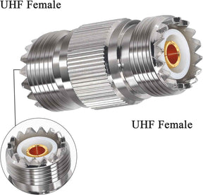 SO239 Female-to-Female UHF Coax Adapter (1-Pack) TekShack