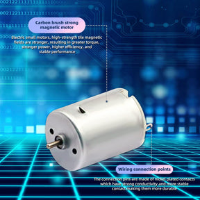 DC Motor 3V–12V 280 Micro Motor – Round Shaft Electric Motor for DIY RC Projects RadioShack