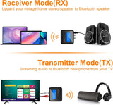 Bluetooth Transmitter Receiver – RCA, AUX, LCD, 33ft Range TekShack