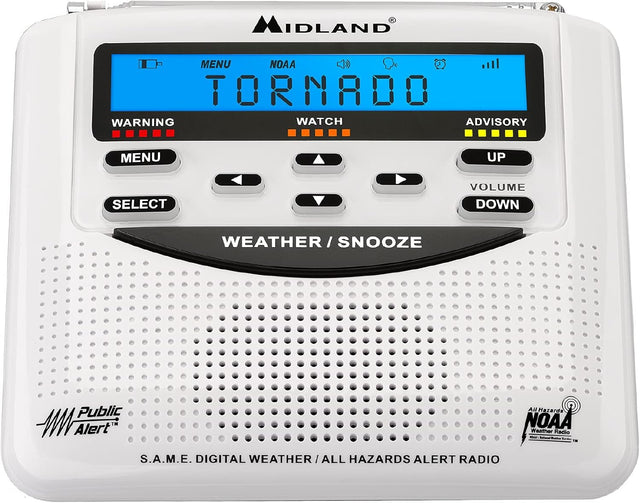 Midland Weather Alert Radio - NOAA Emergency Broadcast TekShack