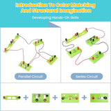 32-Piece Learning Circuit Kit – Basic Electrical Experiment Box for Series & Parallel Circuits ZDRU