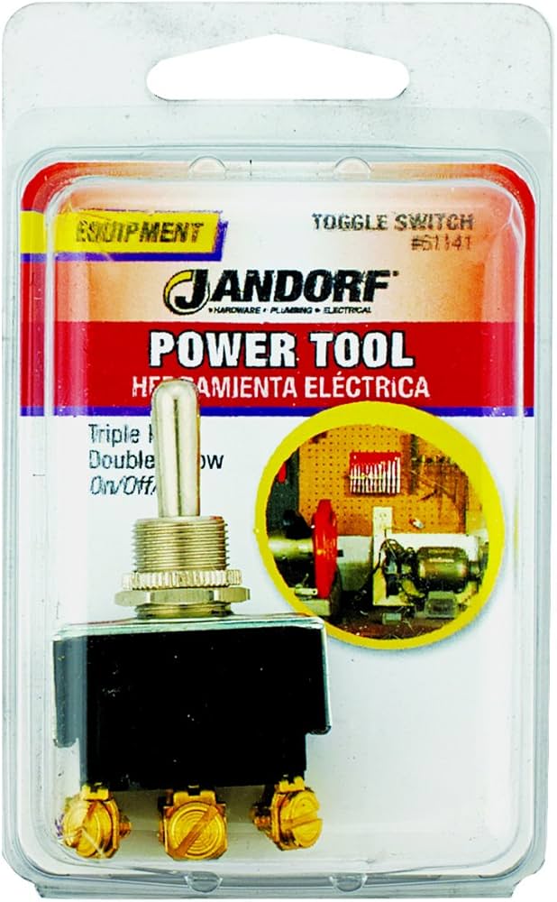 Switch Toggle TPDT ON/OFF/On 9S Jandorf
