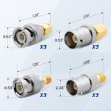 ALL SMA to BNC Adapter's 50 Ohm Gold Plated Brass Anina