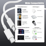 USB-C to C Cable (3ft) For IPhone / IPad (OEM Grade New) TekShack