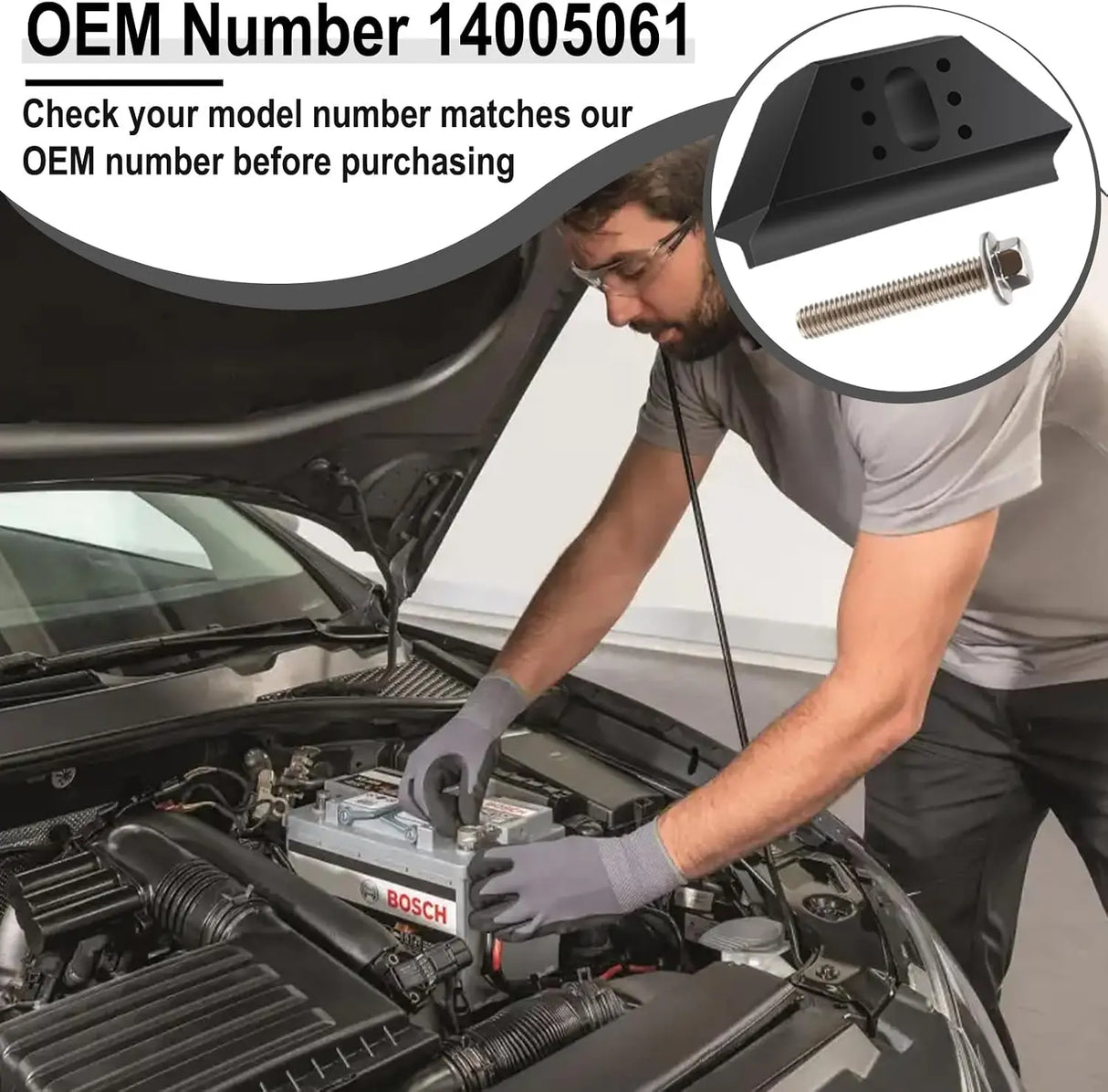 Ecocstm Base Clamp Battery Hold Down 304 Stainless Steel Bolt Kit 14005061 1 Set