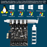 FebSmart PCIe 4-Port SuperSpeed USB 3.0 Expansion Card (FS-U4L-Pro) Black FebSmart