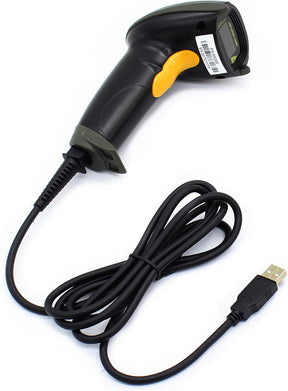 WoneNice USB Laser Barcode Scanner Wired Handheld Bar Code Scanner Reader Black TekShack