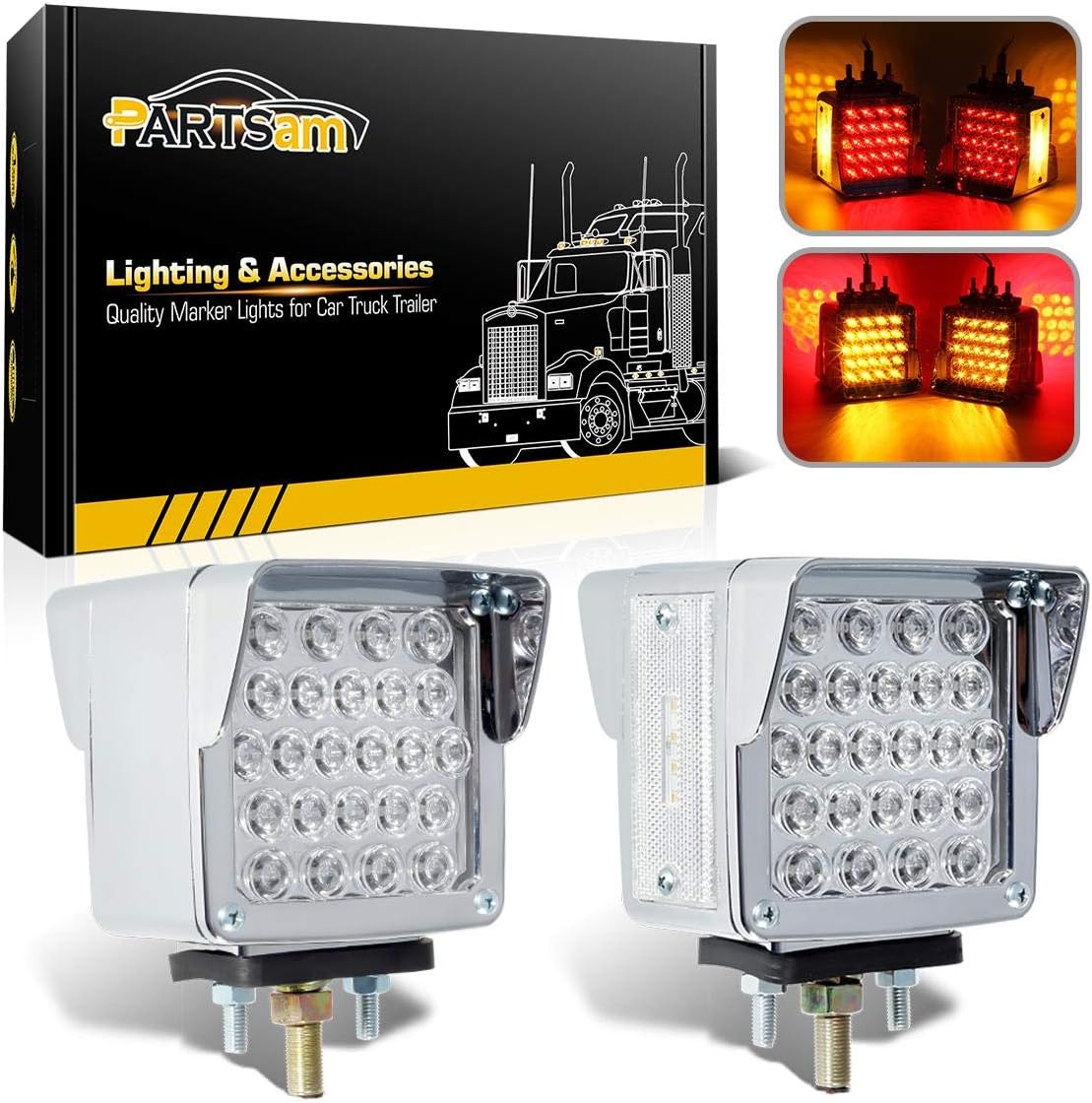 4x6 LED Headlights 60W DOT Approved Hi/Lo Sealed Beam 4 Piece Set