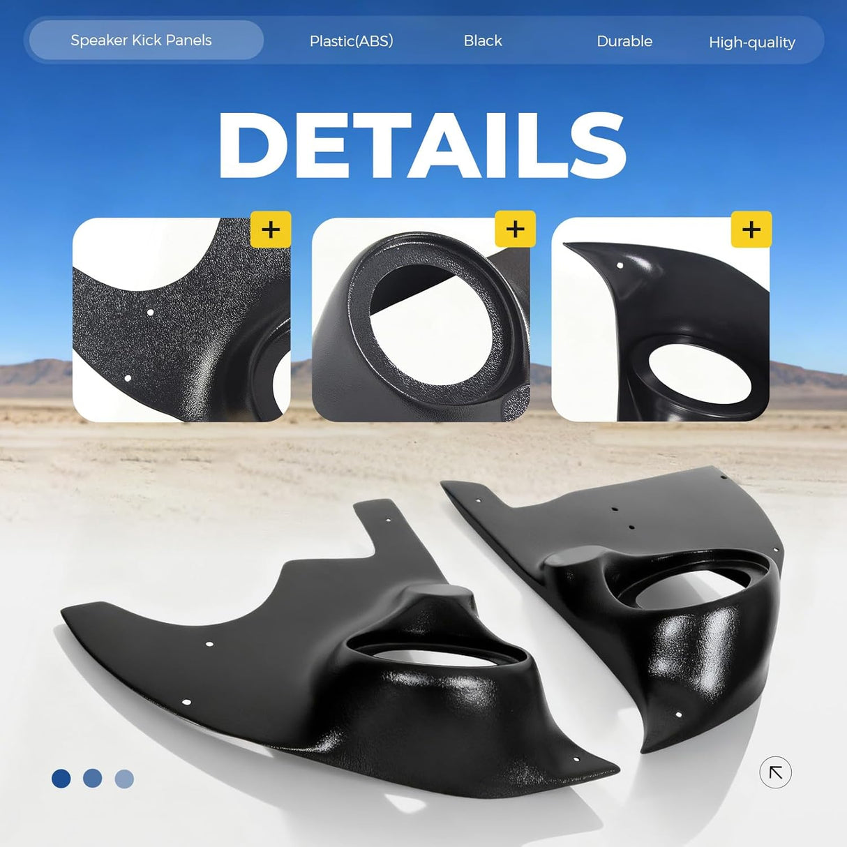 Speaker Kick Panels for 1973-1987 Chevrolet GMC Pickup Trucks
