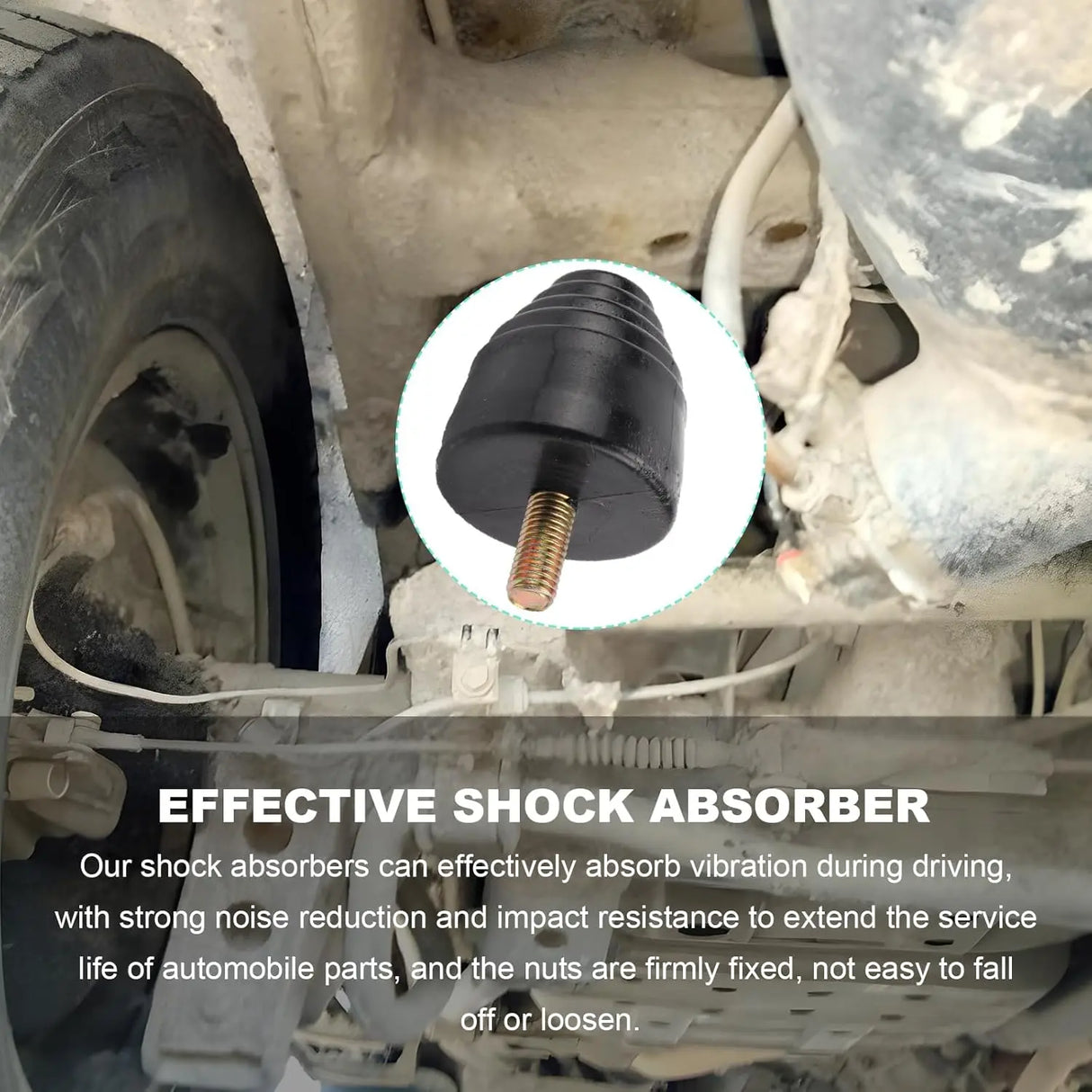 YTFRL Suspension Bump Stop Extra Strength Rear Rubber Stopper YTFRL-6600ND 2-Pack