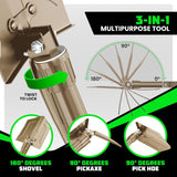 Folding Survival Shovel w/ Pick