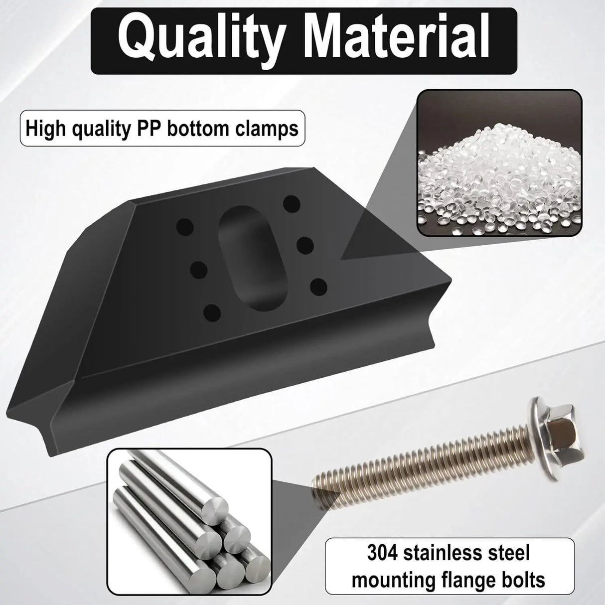 Ecocstm Base Clamp Battery Hold Down 304 Stainless Steel Bolt Kit 14005061 1 Set