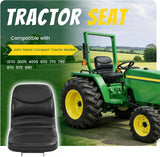 Compact Tractor Replacement Seat for Select Models Black Steel