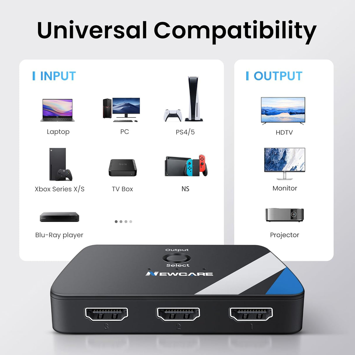 HDMI Switch 3 in 1 TekShack