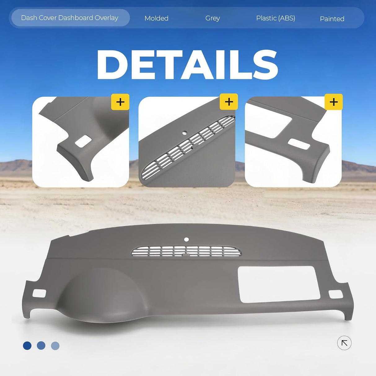 Replacement Dashboard Cover Cap for 2007-2014 GM Trucks SUVs