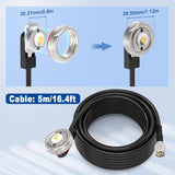 NMO to Mini-UHF Cable – 16.4ft RG58 Extension TekShack