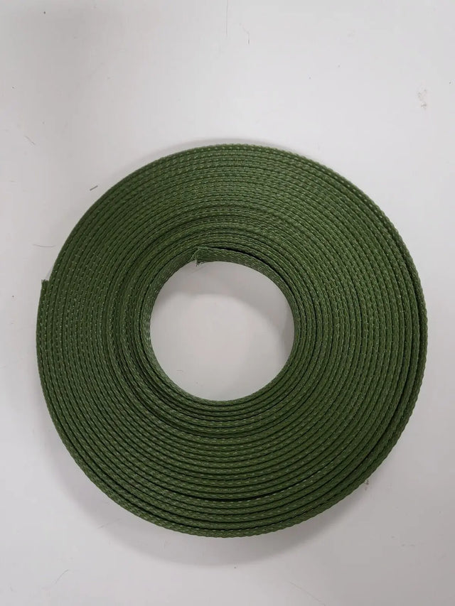 25 FT 1/2" OLIVE GREEN PET EXPANDO SLEEVING BRAID AC/DC WIRE AND SUPPLY