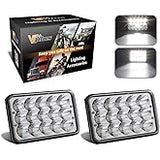 4x6 Inch LED Headlights DOT Approved High Low Beam Rectangle 2PCS