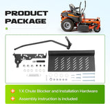 Adjustable Steel Lawn Mower Chute Blocker 0 to 90 Degree