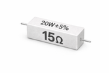 PANMILED 20W Cement Resistor, ±5% Ceramic Wirewound Power Resistor (15Ω–750Ω) High Watt Fixed Resistor TekShack