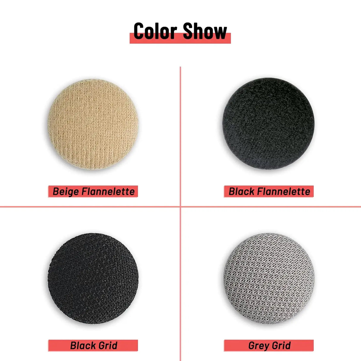 GOOSLA Car Roof Headliner Repair Kit 90 Set Black Grid A1101