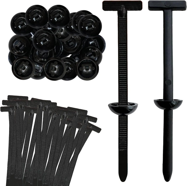 QMotz Nylon Universal Cable Tie Buckle Automotive Clips 100PCS Car Cable Tie-100PCS