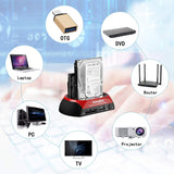 TCC-S862-US Hard Drive Docking Station USB 2.0 Dual Slot SATA IDE with Card Reader Tccmebius