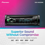 Pioneer DEH-S6220BS Single DIN CD Receiver with Bluetooth, Amazon Alexa & Detachable Faceplate Pioneer