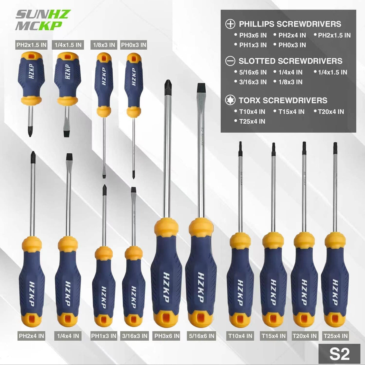 Magnetic Screwdriver Set 66-Piece – S2 Alloy Tool Steel with Storage Case TekShack