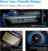 Bluetooth Transmitter – Dual Headphones, RCA/AUX/Optical, LCD Soomfon