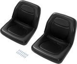 High Back Utility Vehicle Seats 2-Piece Set Black PU
