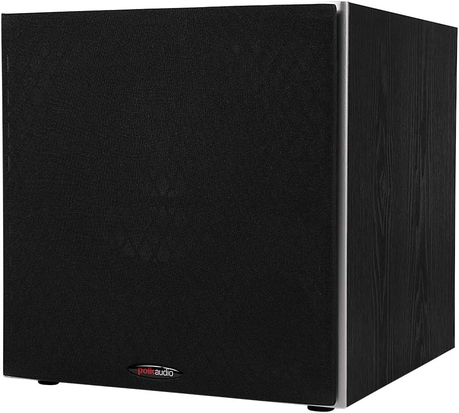 Polk Audio PSW10 10-Inch Powered Subwoofer with Power Port Technology, 100W Max Power, Deep Bass Compact Home Theater Speaker,  Black TekShack