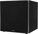 Polk Audio PSW10 10-Inch Powered Subwoofer with Power Port Technology, 100W Max Power, Deep Bass Compact Home Theater Speaker,  Black TekShack