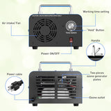 Commercial Ozone Generator – 45,000mg/h High-Capacity Industrial Air Purifier (Blue) TekShack