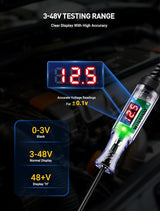 3-48V Automotive LED Voltage Tester with Polarity Indicator TekShack