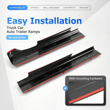 Rocker Panel Cover Set Fits 2014-2018 Crew Cab Pickup Textured Black