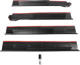 Rocker Panel Cover Set Fits 2014-2018 Crew Cab Pickup Textured Black